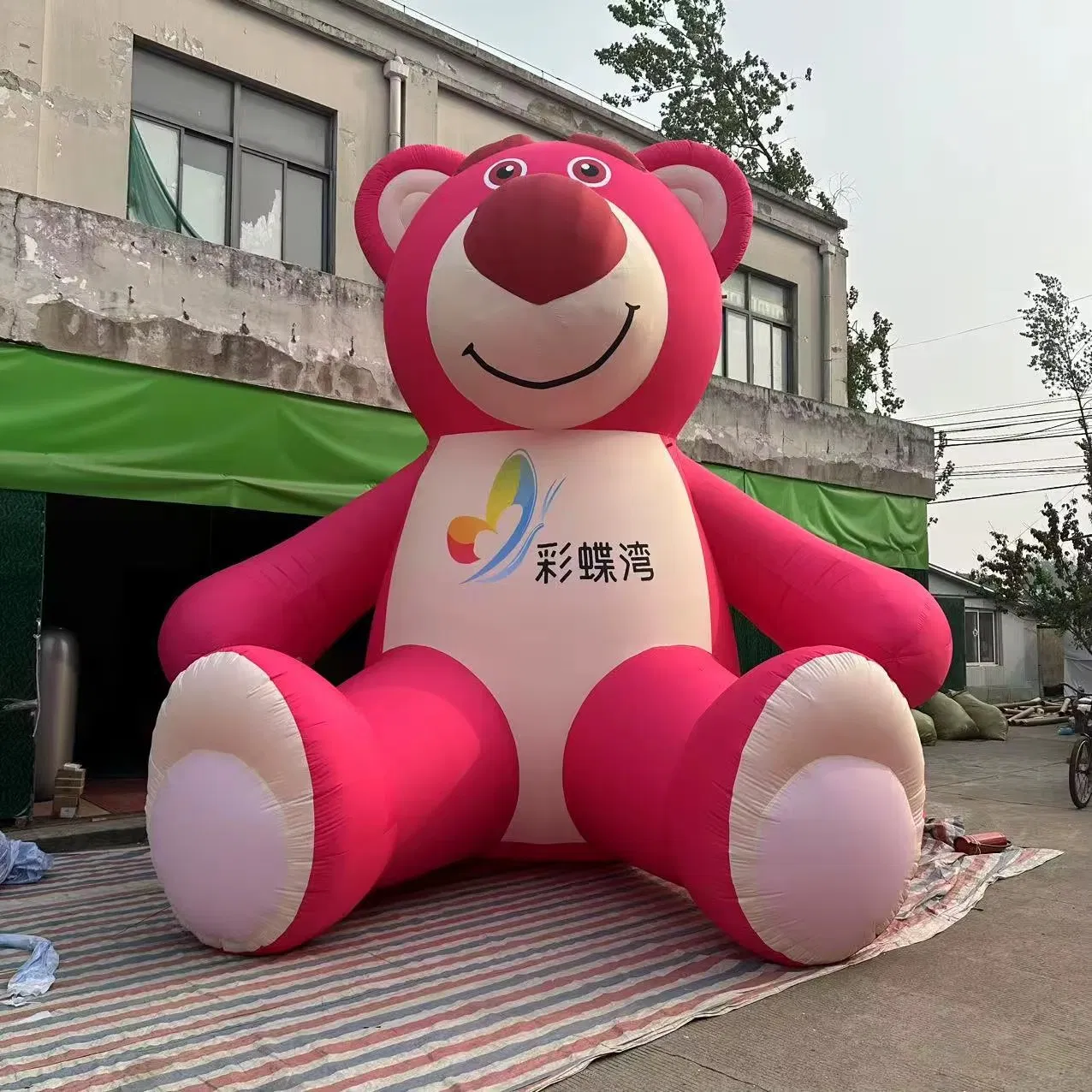 Boyi Bear Inflatable Giant Cartoon Pink Inflatable for Mall Decoration Inflatable Bear