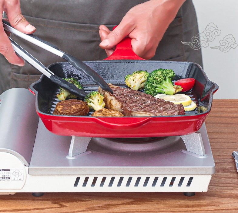 Wholesale Red Colour Cast Iron Enamel Casserole Non-Stick Cookware Sets Pan for Seafood Multifunction Cooking Pots