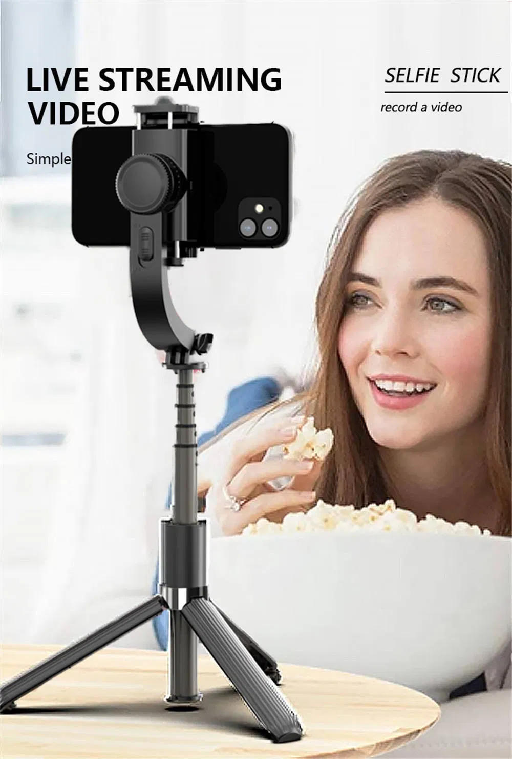 Sale Gimbal Stabilizer L08 Wireless Selfie Stick Tripod with Remote