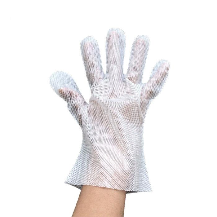 Biodegradable Spunlace Disposable Gloves Safety Working Cleaning Gloves Examination Gloves
