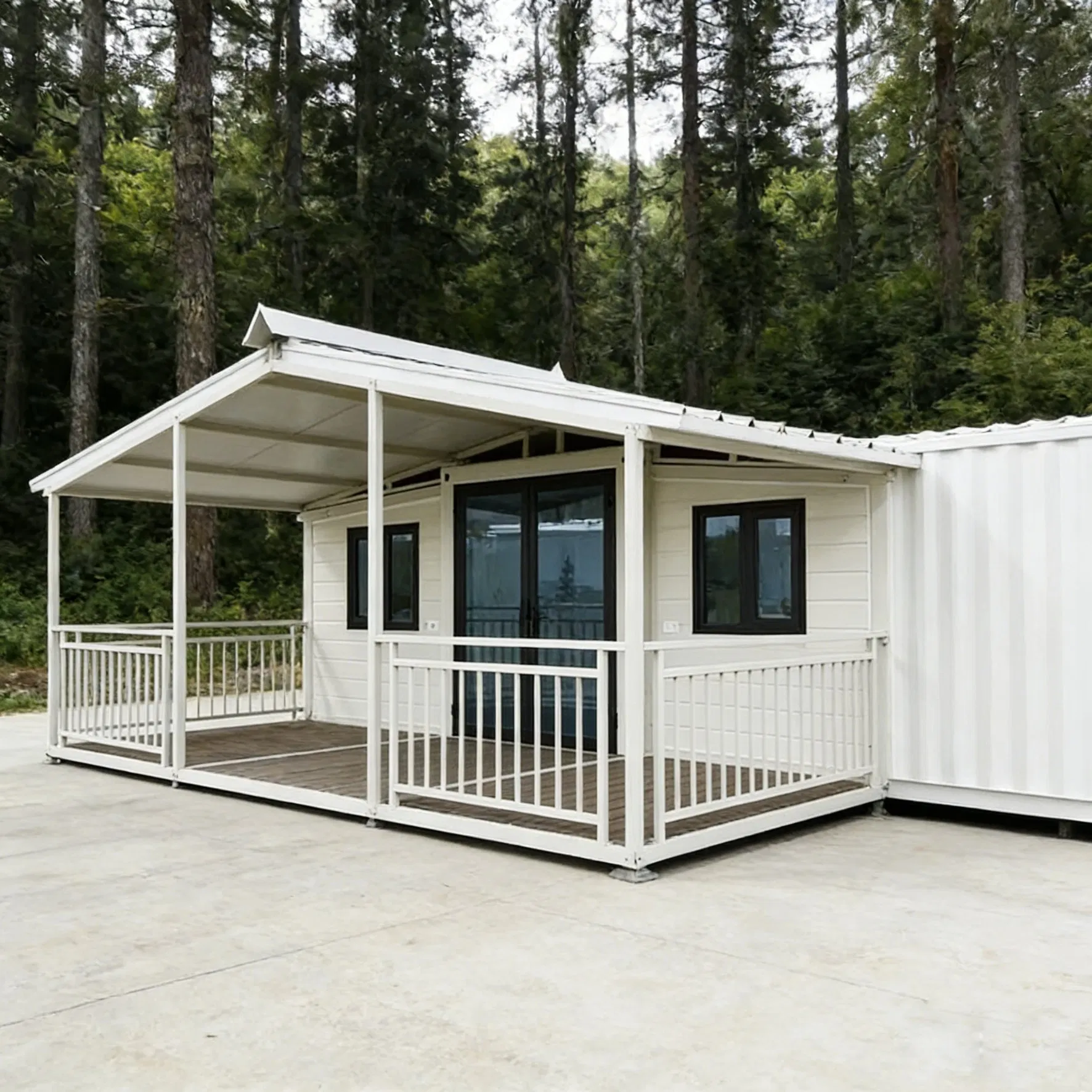 Private Backyard Guest House for Family Expansion Easy Installation in Narrow Spaces Space Saving Modular Architecture Design Backyard Guest House