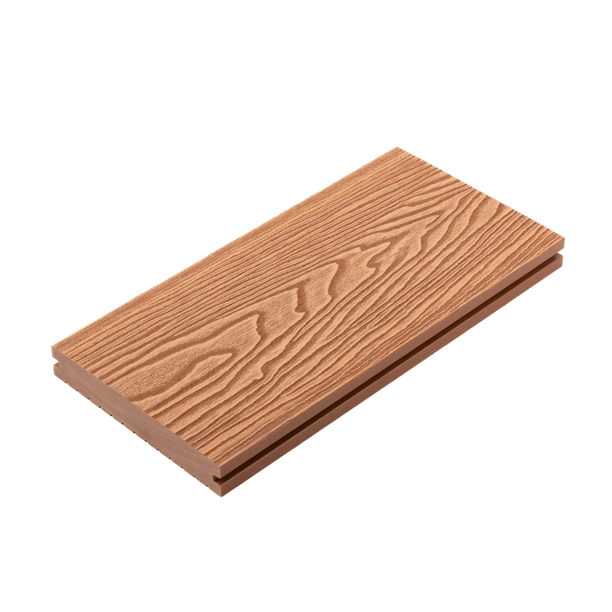 Outdoor Eco-Friendly Solid Composite Decking Low-Maintenance Garden Boards WPC Flooring 5.7"