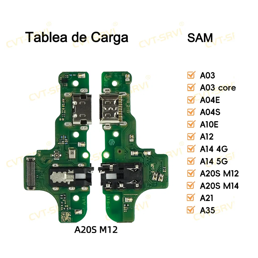 Шлейф зарядки для Samsung A20s, M12, M14, A03, A04