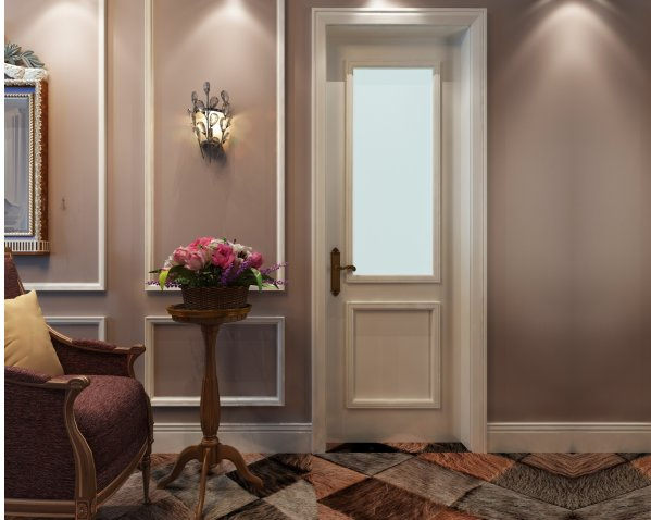 Durable Waterproof WPC Door with Water Content 0.2%