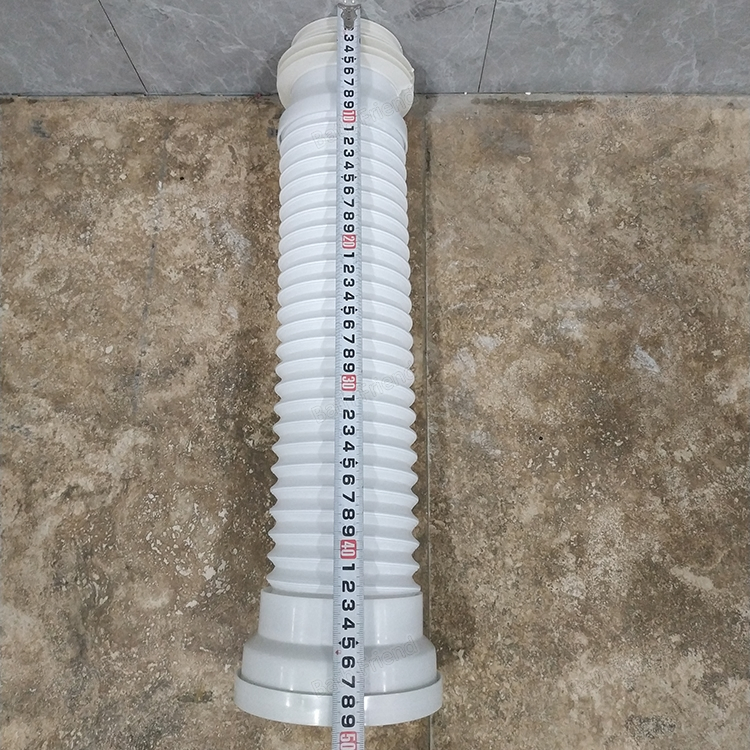 Bathroom High Quality Sanitary Flexible Toilet Hose Connection Pipe Cheap Price PVC Toilet Extendable Pan Connector