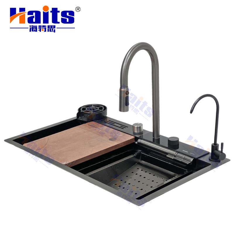 Raindance Waterfall Stainess Steel Kitchen Sink Various Kitchen Accessories Included