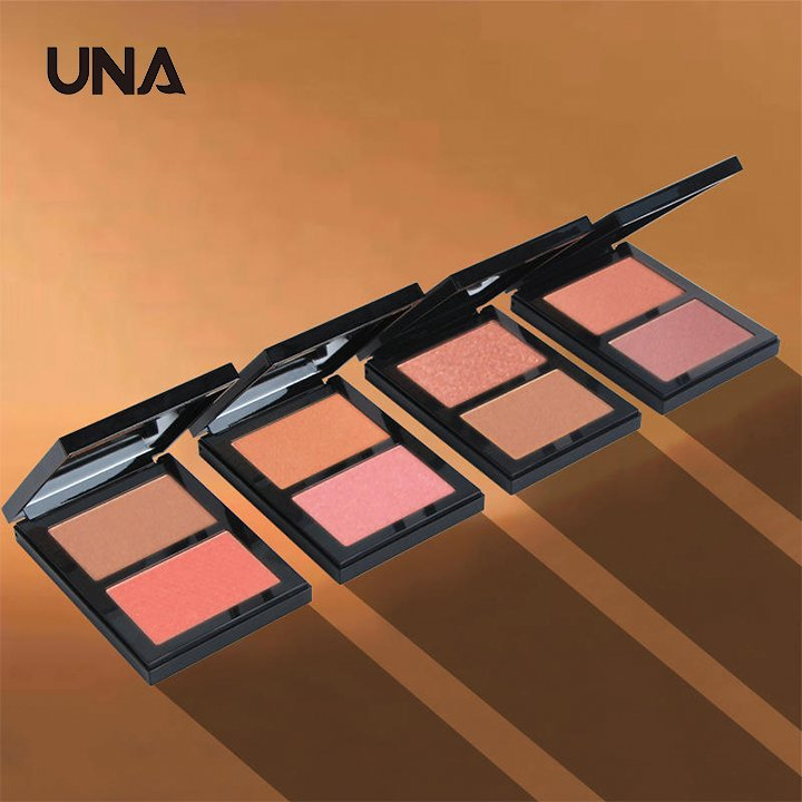 Custom Powder Lip Blush Products Private Label Organic High Quality Cheek 2 in 1 Highlighter Blush Pan