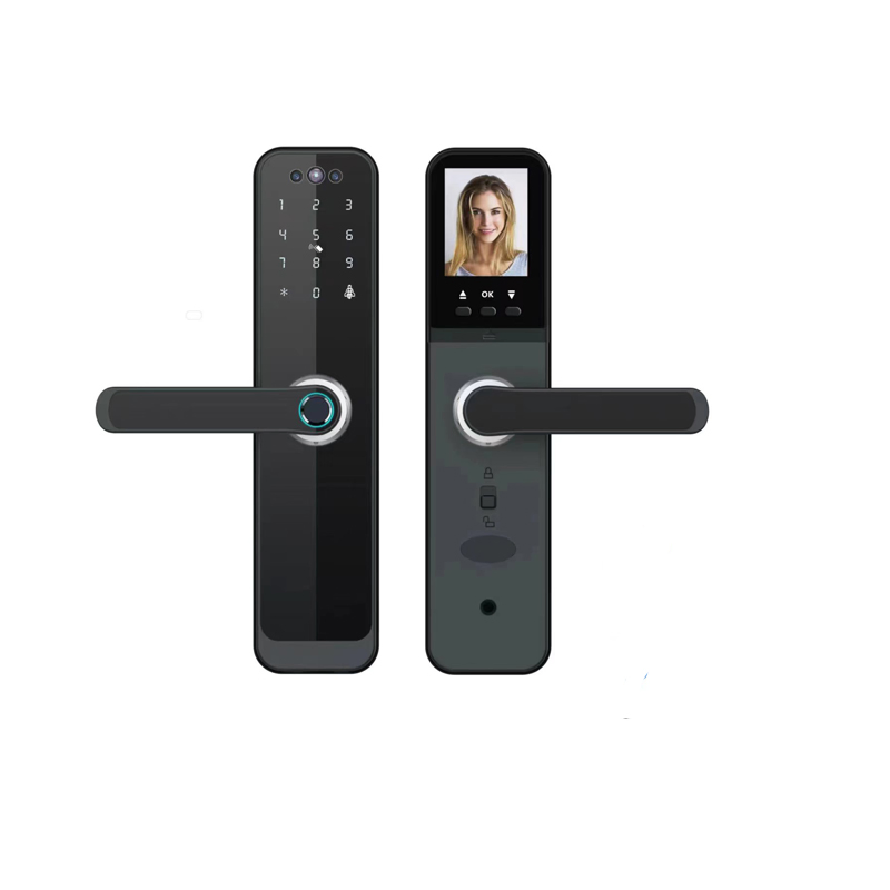 Tuya Tt 3D Face Unlock Indoor Wooden Door Smart Lock