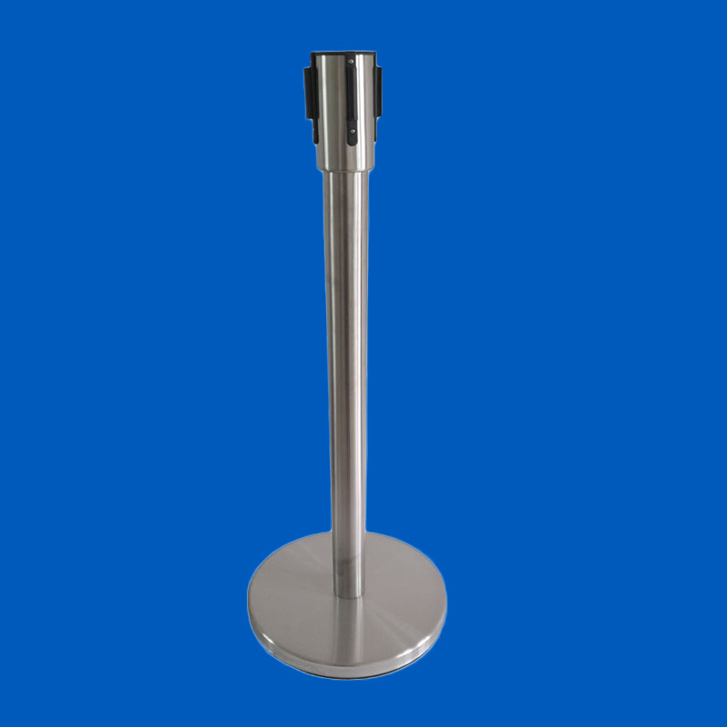 Stainless Steel Mirror Silver Queue Divider Q Post Stanchion 90cm