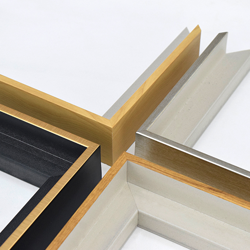 Cheap PS Plastic Picture Frames Artistic Moulding Line PS Decorative Painting Frame Mouldings Mirror Frame Photographs Frame Factory Direct Source