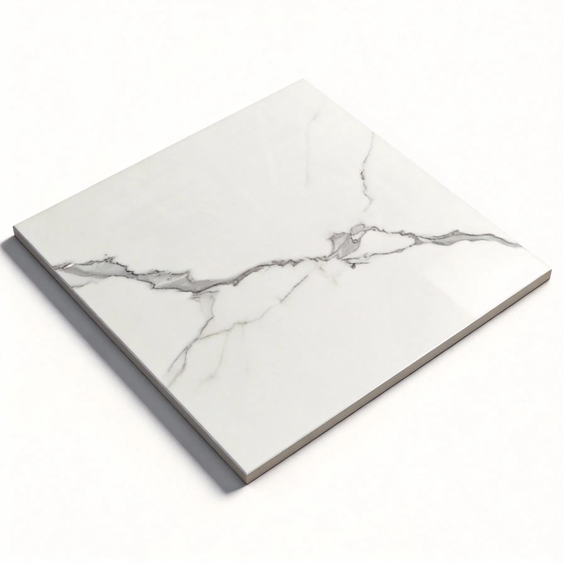 Affordable Italy Carrara Design Polished 60X60 Glazed Ceramic Porcelain Floor Tile Cost-Effective Glossy