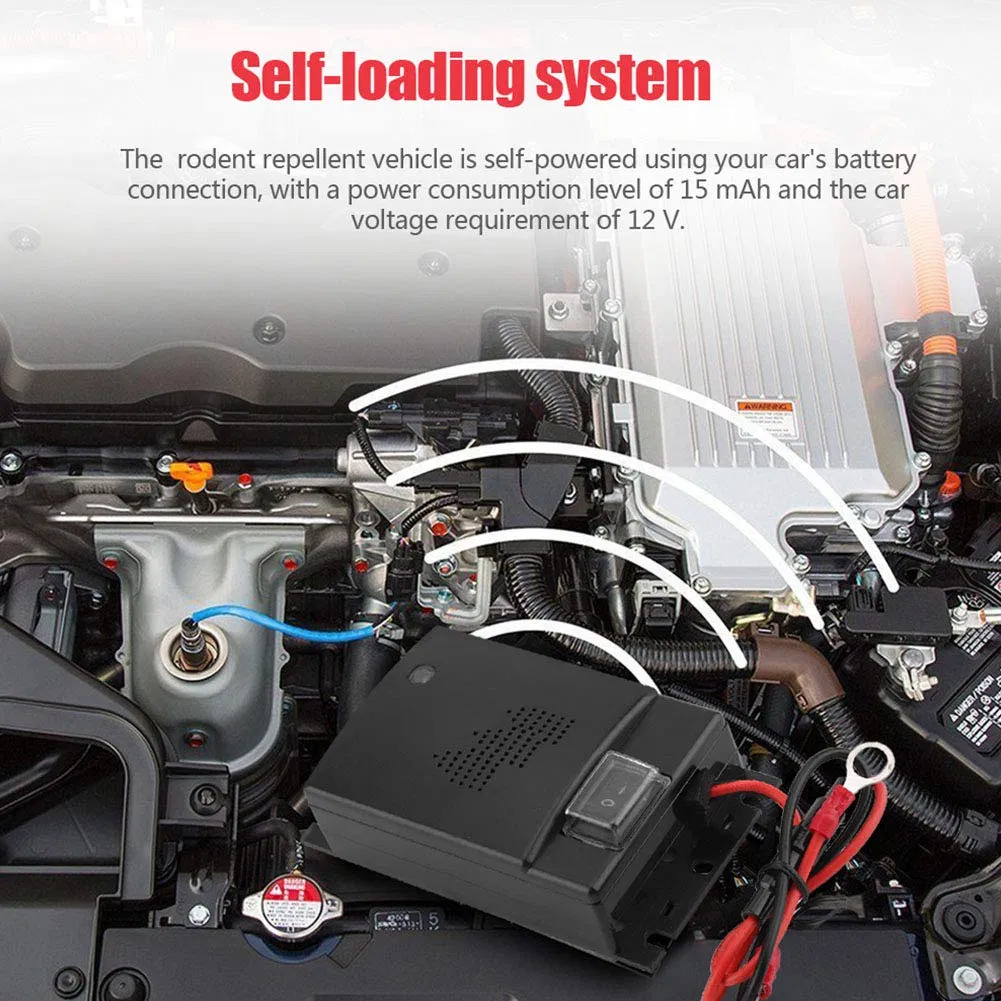 12V Car Rat Rodent Ultrasonic Electronic Mouse Repellent Vehicle