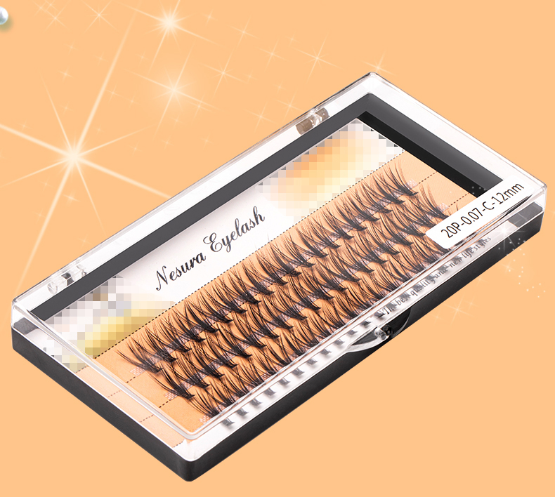 Hot Sale Natural False Eyelashes Pre-Cut Segmented Eyelash Lash Extensions