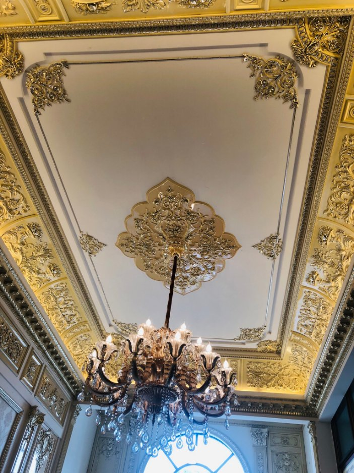 Banruo Splendid Rectangular Ceiling Medallion for Chandeliers