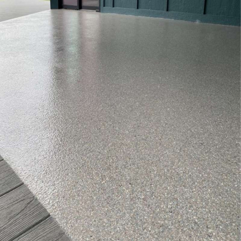 Scratch Proof Colored Flake Epoxy Coating Surface Polyaspartic Flakes Floor