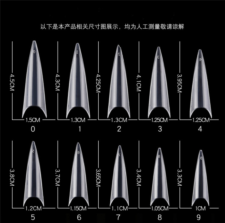 Wholesale Nail Polish Acrylic Nail Supplies Beauty Art Nail Tips