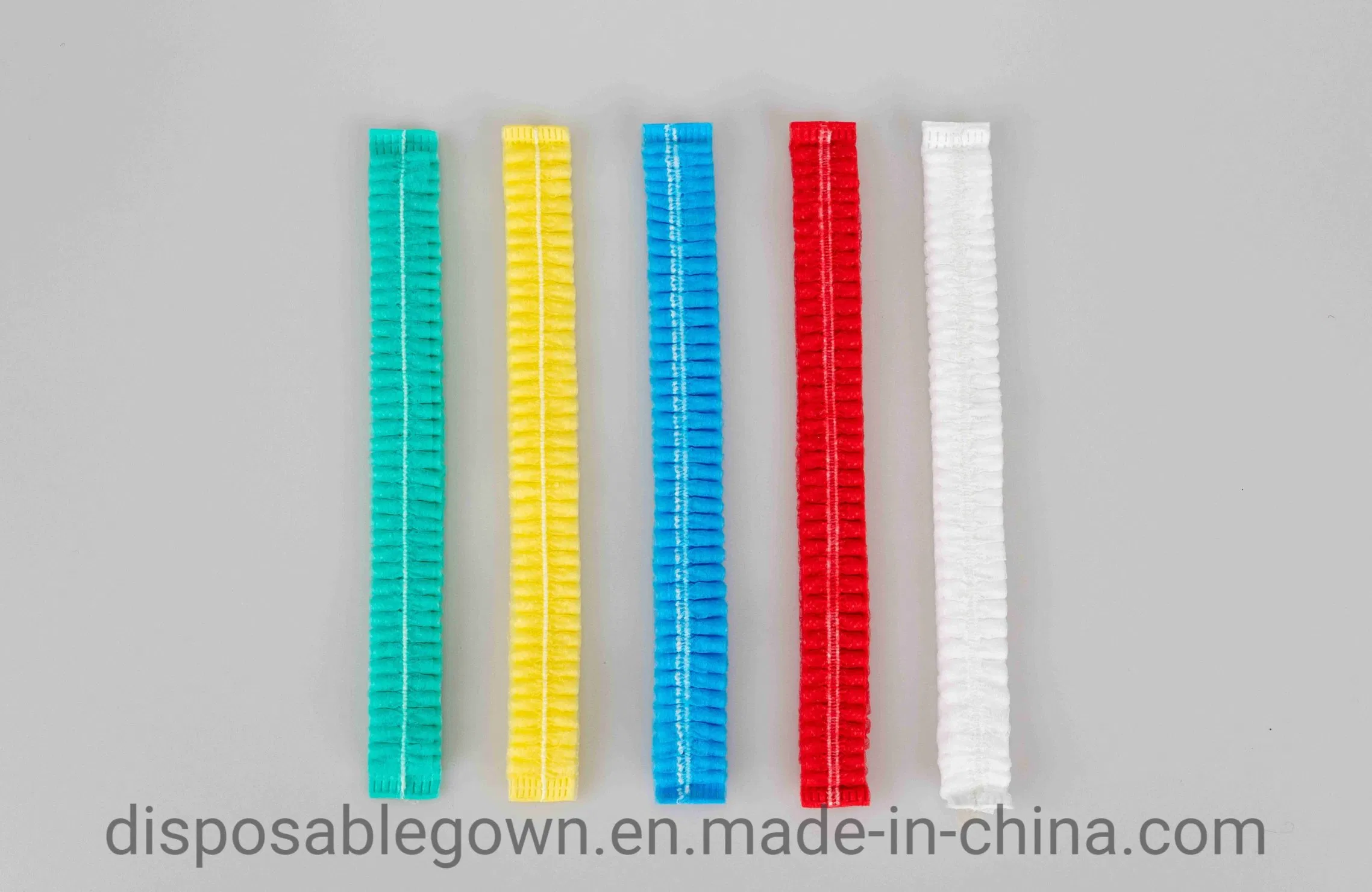 Breathable Disposable PP Clip Mob Cap Adult Use Nurse Cap with Machine-Made Single or Double Elastic for Wholesale