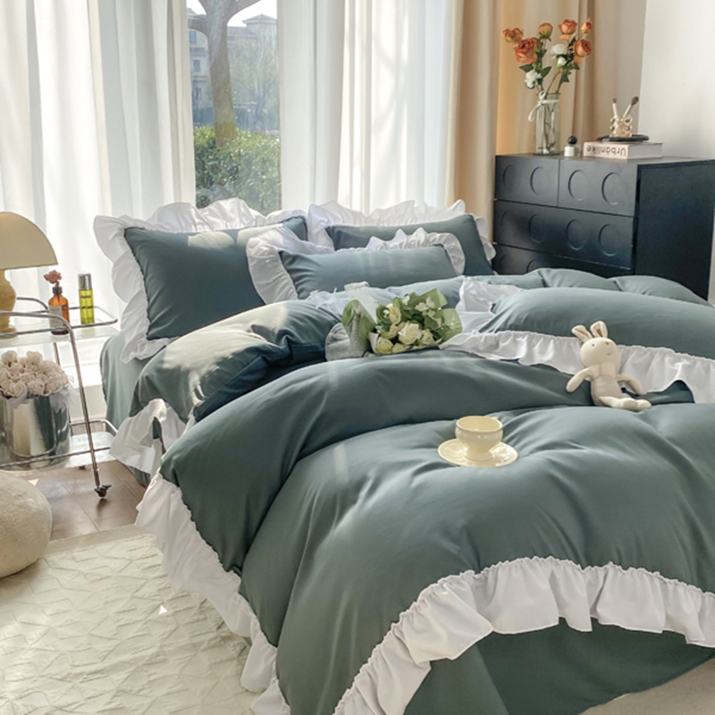 Wholesale Home Solid Cozy King Size Luxury Custom Bedding Set