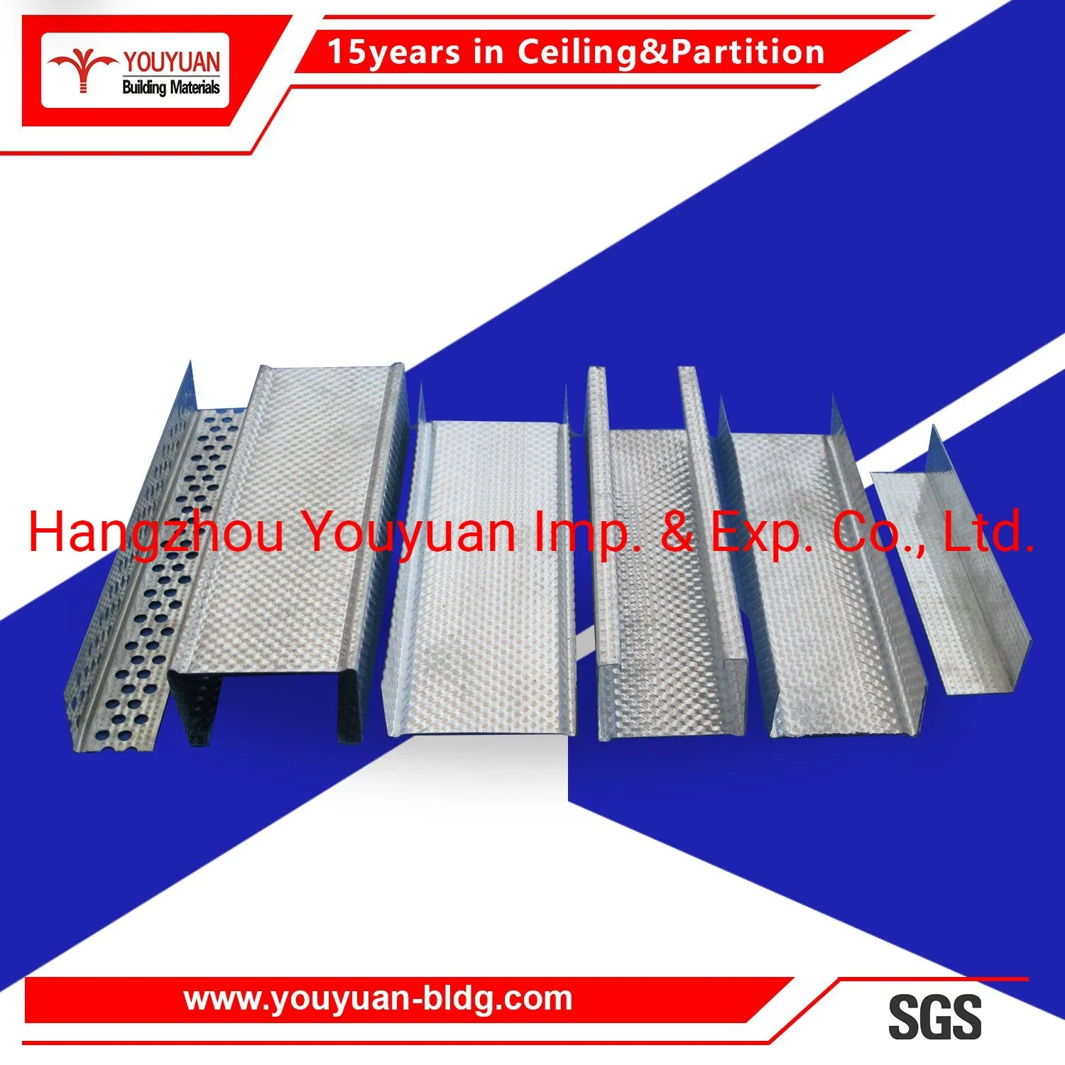 Galvanized Metal Profile Steel Stud Track Drywall Partition Steel Frame
