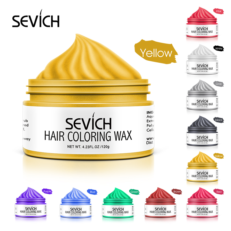 Private Label Strong Hold Temporary Hair Color Dye Private Label Hair Styling Color Wax Clay Cream