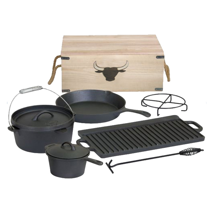 Чугунный казан Cookwin для кемпинга и гриля, 4.5-12 л