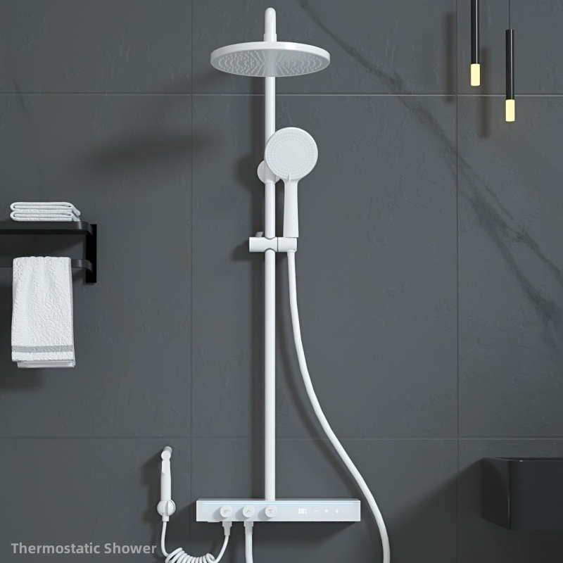 Stepon Thermostatic Shower with Accurate Control & Atmosphere Enhancing Light