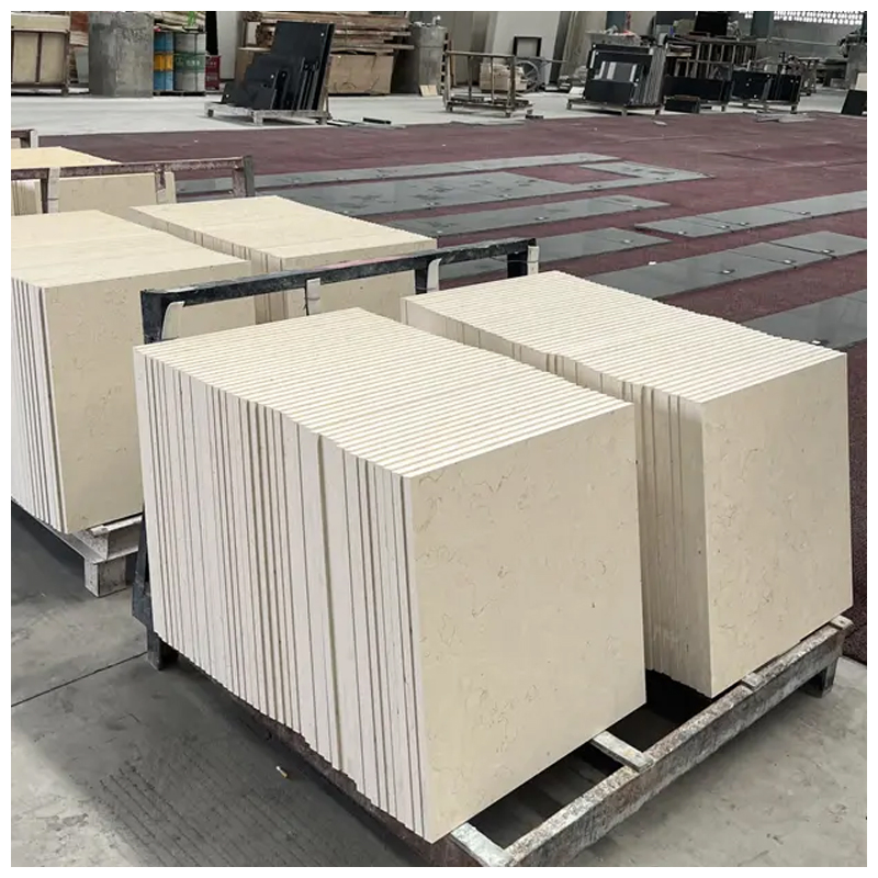 Sunny Beige Limestone Honed Tiles for Floor and Wall