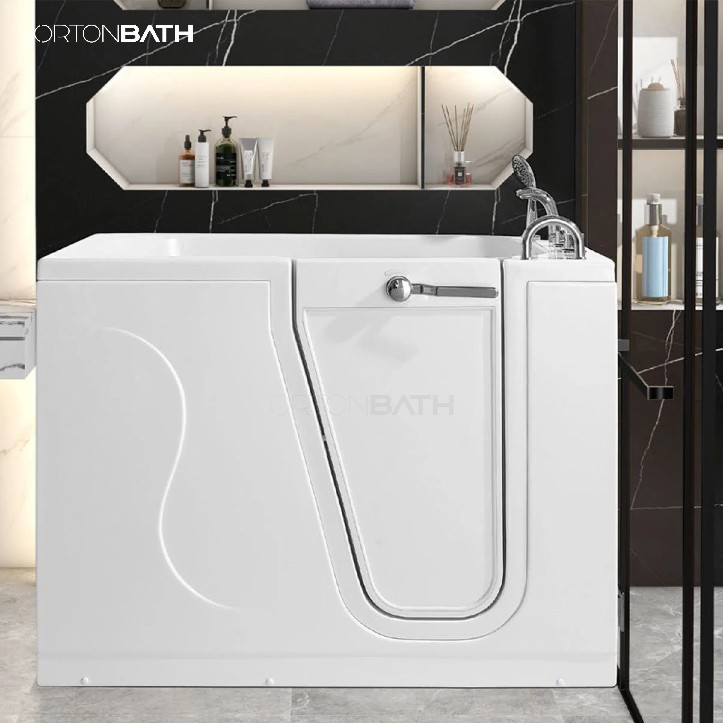 Ванна Ortonbath с гидромассажем и дверцей для маломобильных