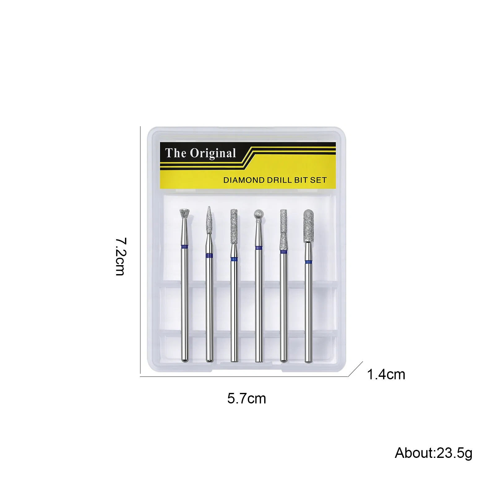 Manicure Polishing Head Set Emery Tungsten Steel Russian Pre-Treatment Nail Removal and Peeling Nail Drill Carbide Bits Kit