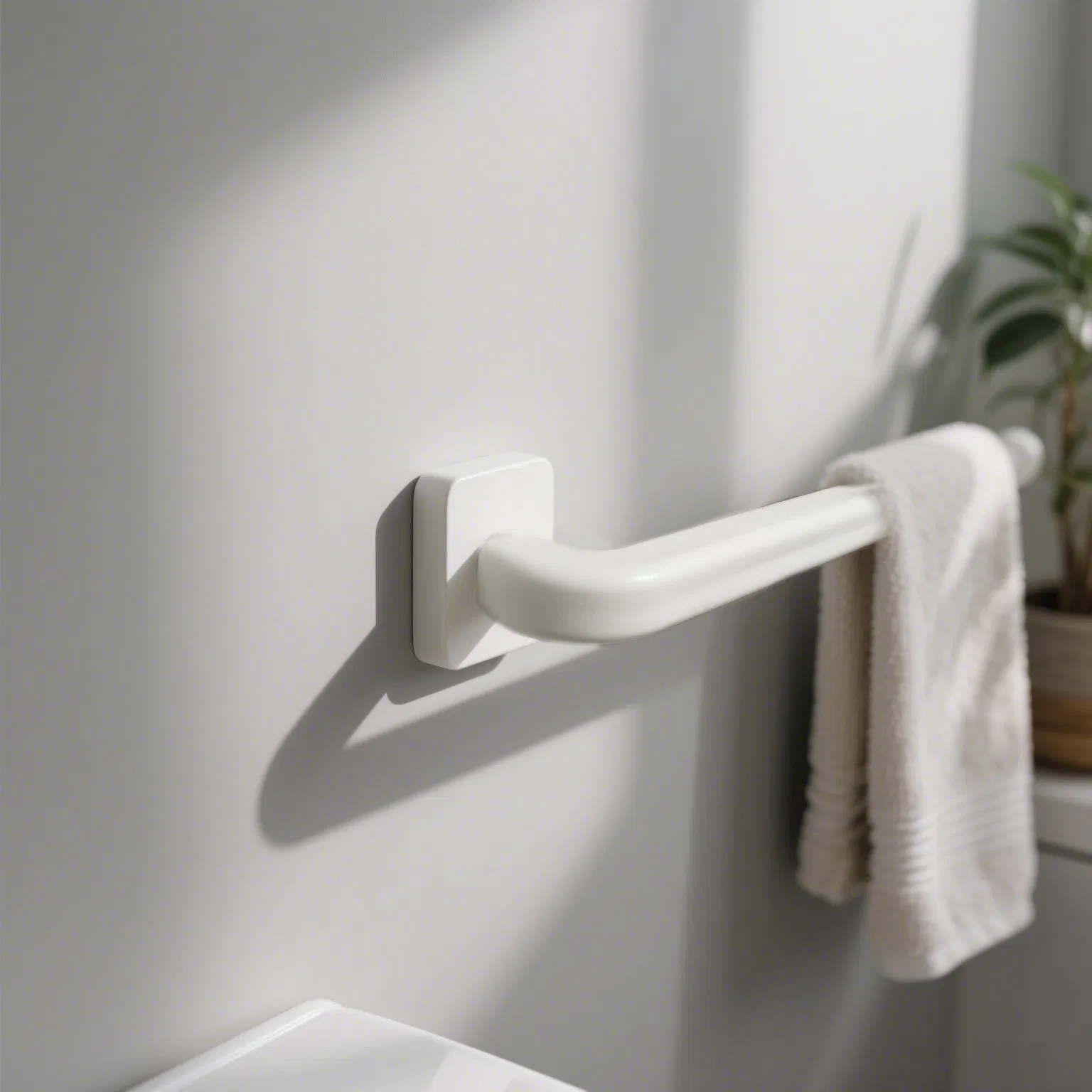 Square Anti-Slip Handrail; Bathroom and Toilet Safety Handrail; Elderly Anti-Fall Assist Handle