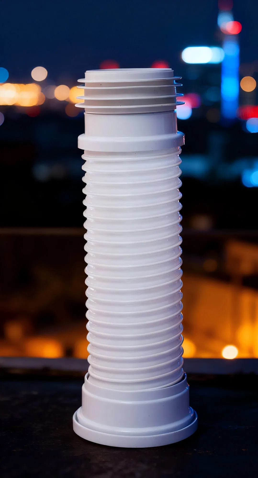 3-Size Adjustable 4'' PP Spring Pan Connector - Lightweight & Durable Plumbing Fitting for Waste
