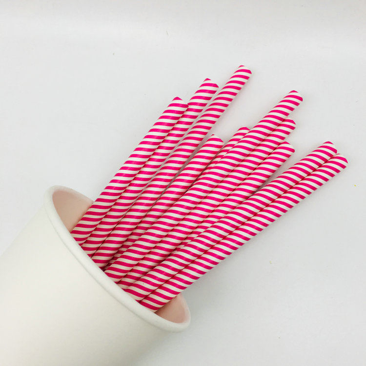 Paper Straws Recycled Biodegradable Colorful Paper Straws