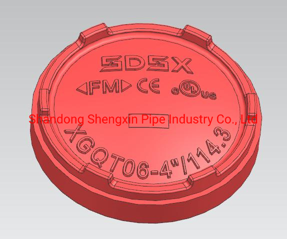 FM UL Ductile Casting Iron Grooved Cap Pipe Fitting