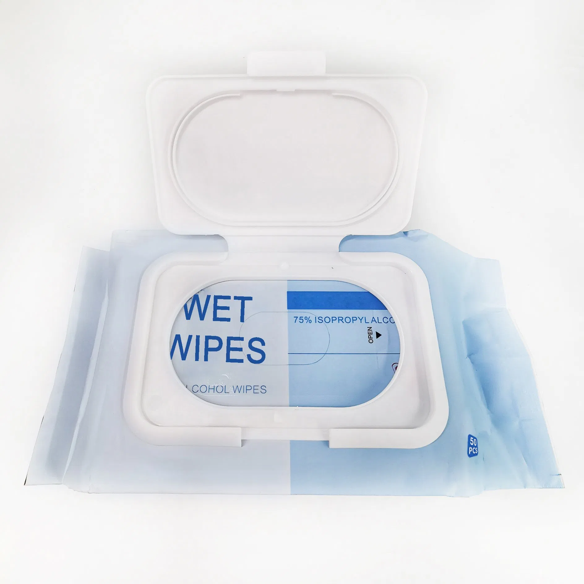 OEM Custom Antibacterial Soft Material Alcohol Cleaning Wet Wipe