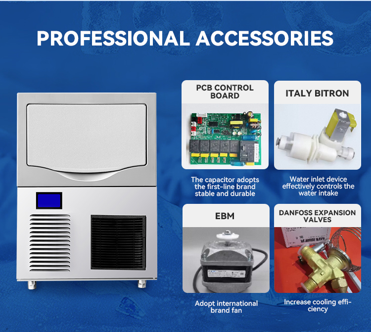 Professional 150kg/24h Snowflake Ice Maker for Factories and Industrial Use