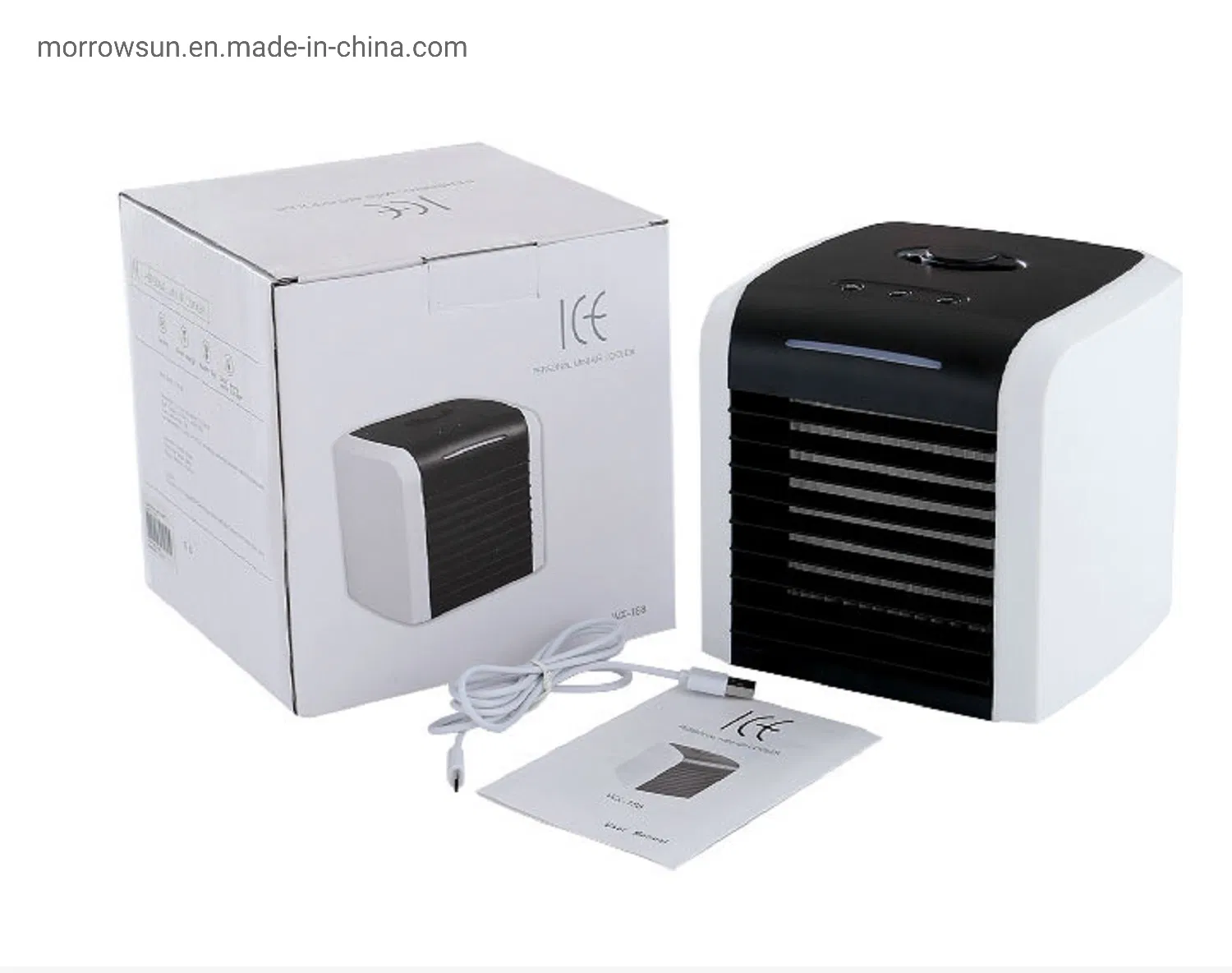 Muliti-Functional Cordless Portable Mist Spray Air Cooler Mini Air Conditioner with LED Seven Color and Pm2.5 Filter Paper