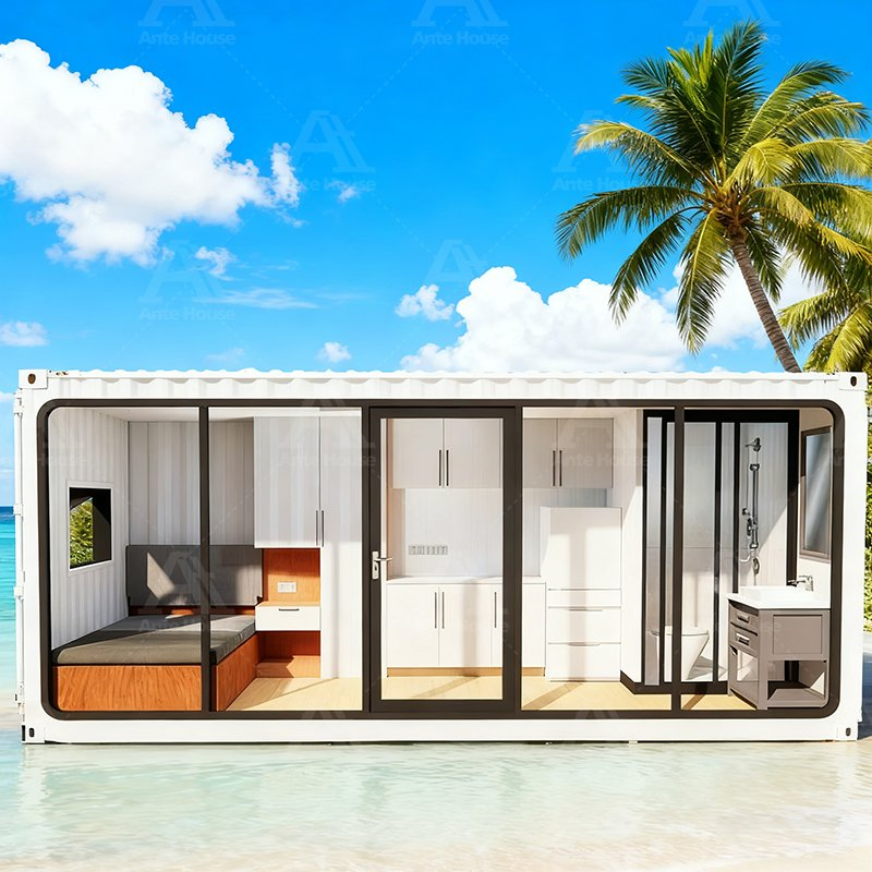 Factory Price Easy Installation Modern Ante Steel Vessel Apple Cabin Prefabricated Container Prefab Apartment House