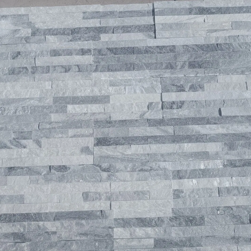 Exterior Wall Veneer Slate Panels Sheet Natural Stone Tiles Wall Cladding Grey Cloudy Culture Stone