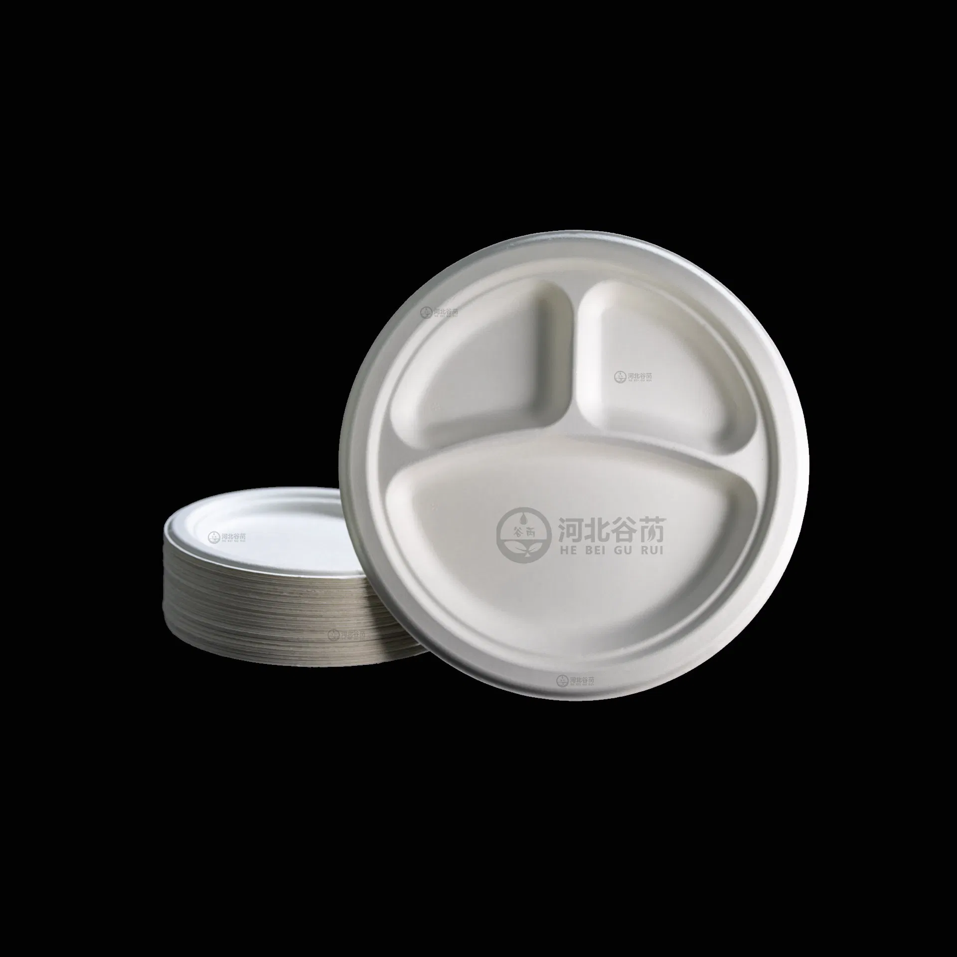 Eco-Friendly Disposable Tableware Plate Food Container Biodegradable Sugarcane Bagasse Tableware Eco Friendly