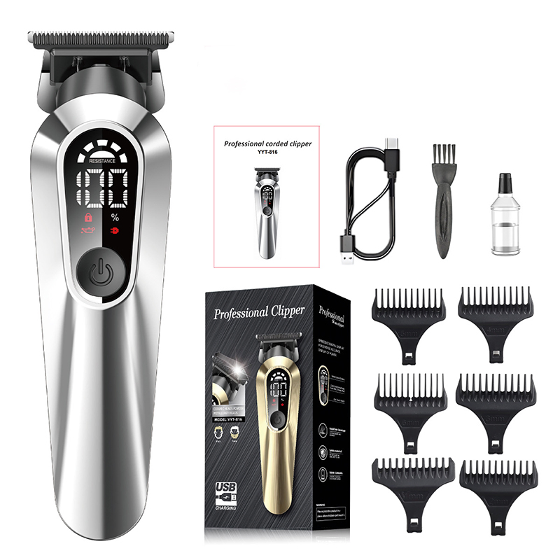 New LED Intelligent Digital Display Household Men's Hair Clipper Trimmer