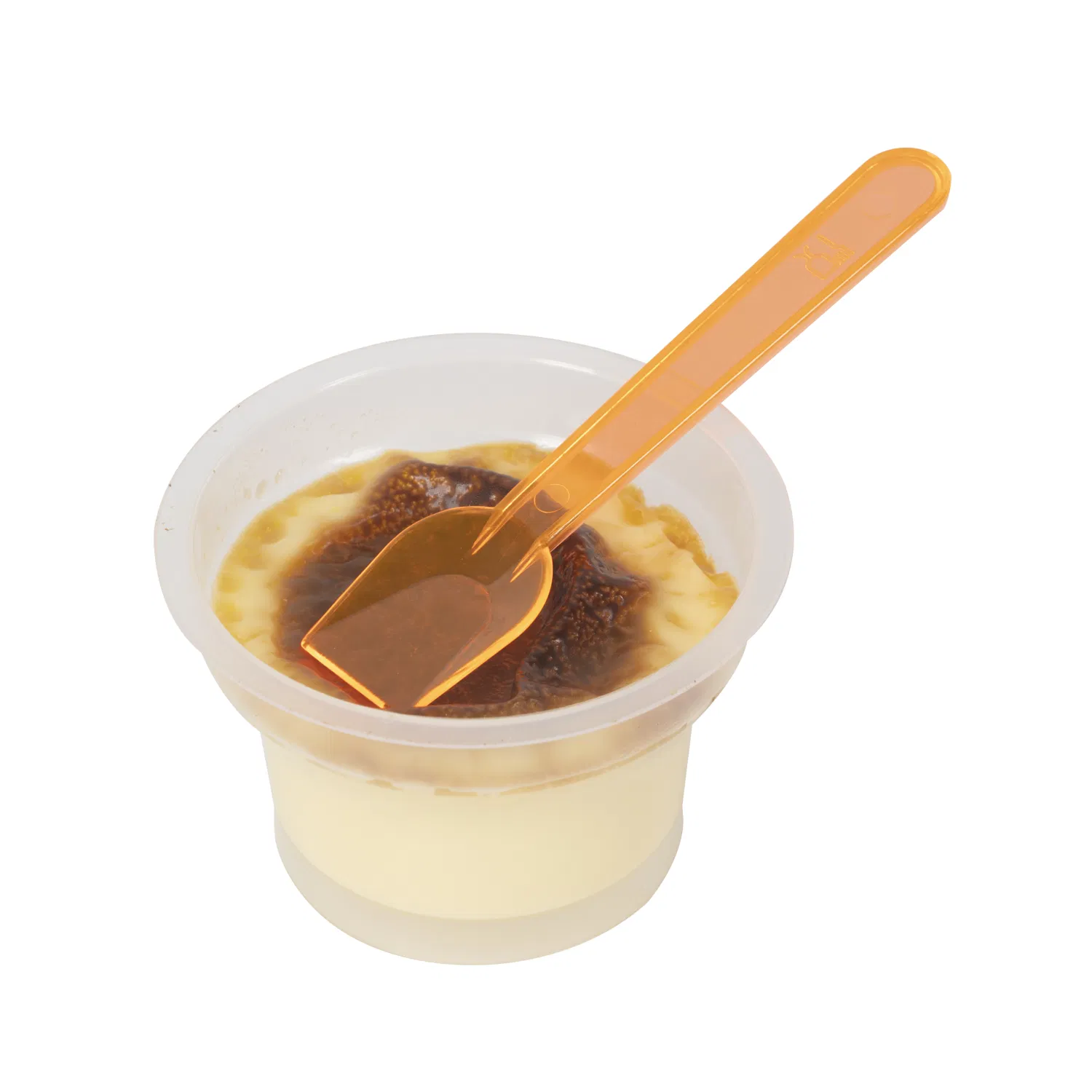 Wholesale Food Grade Fruit Forks Shovel Shaped Spoon Plastic Fruit Stick Fork