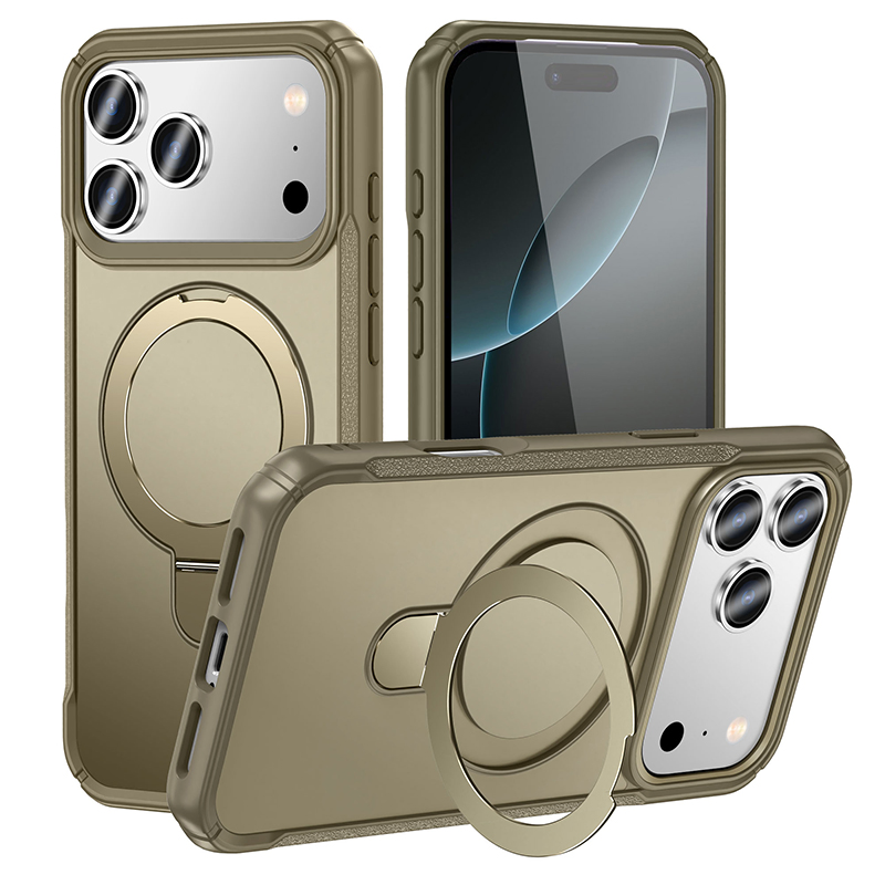 Магнитный чехол с беспроводной зарядкой и подставкой для iPhone