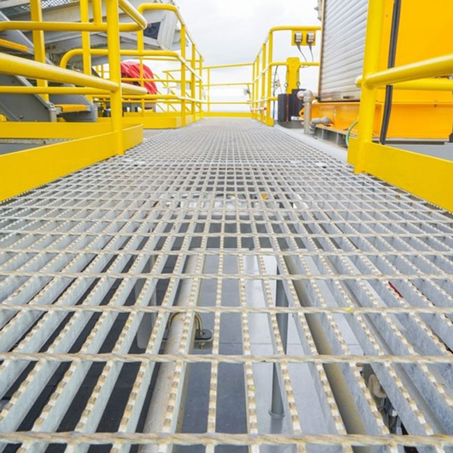 Anti-Corrosion Safety Flooring Galvanized Steel Grating for Outdoor Hazardous Areas
