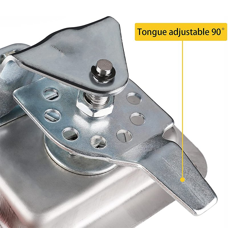Highly Polished Stainless Steel Trailer Folding T Compression Handle Paddle Panel Latch RV Truck Toolbox Lock for Ute Drawer