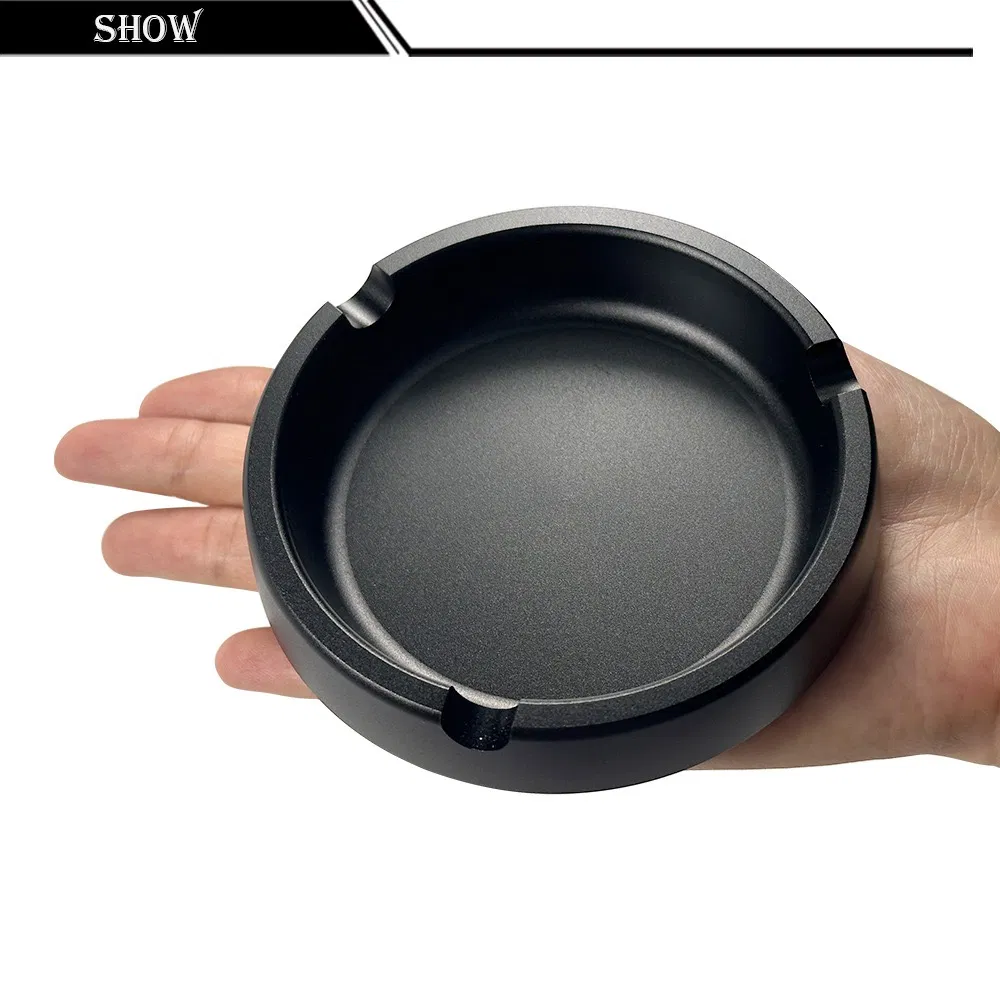 Luxury Personalized Aluminum Ashtray with Custom Anodized Logo Feature