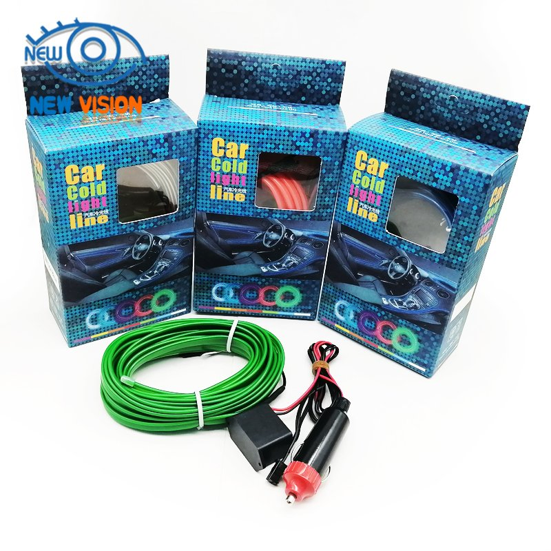 Светодиодная лента EL для авто, 5м, 10 цветов, USB