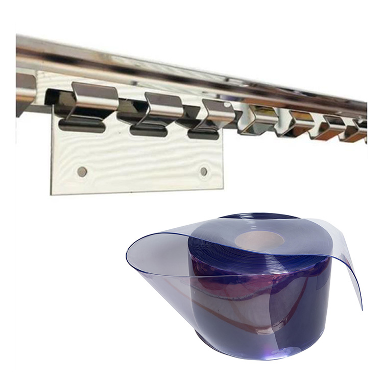 PVC Door Curtain Installation Accessories 304 Stainless Steel Keel Hanger