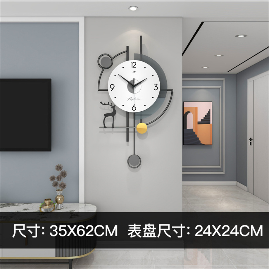 Fashion Nordic Clock Living Room Modern Simple Creative Restaurant Wall Clock