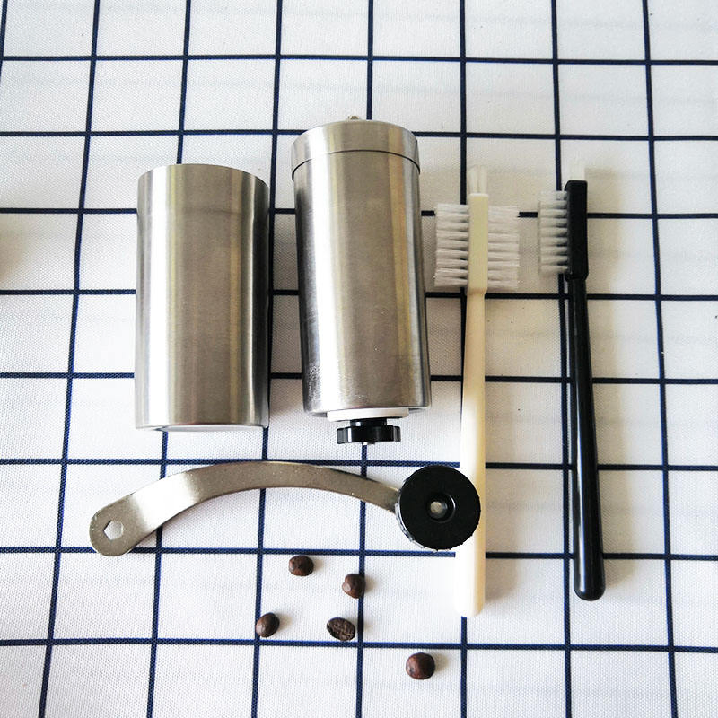 Portable Mini Household Manual Stainless Steel Coffee Grinder Ceramic Burr Hand Crank Coffee Grinder