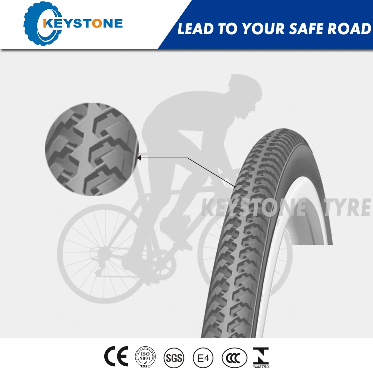 Велосипедная покрышка BMX 20" с двойным компаундом ECE